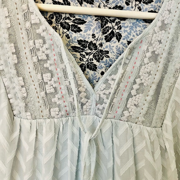 Light blue boho chic dress - Picture 5 of 9